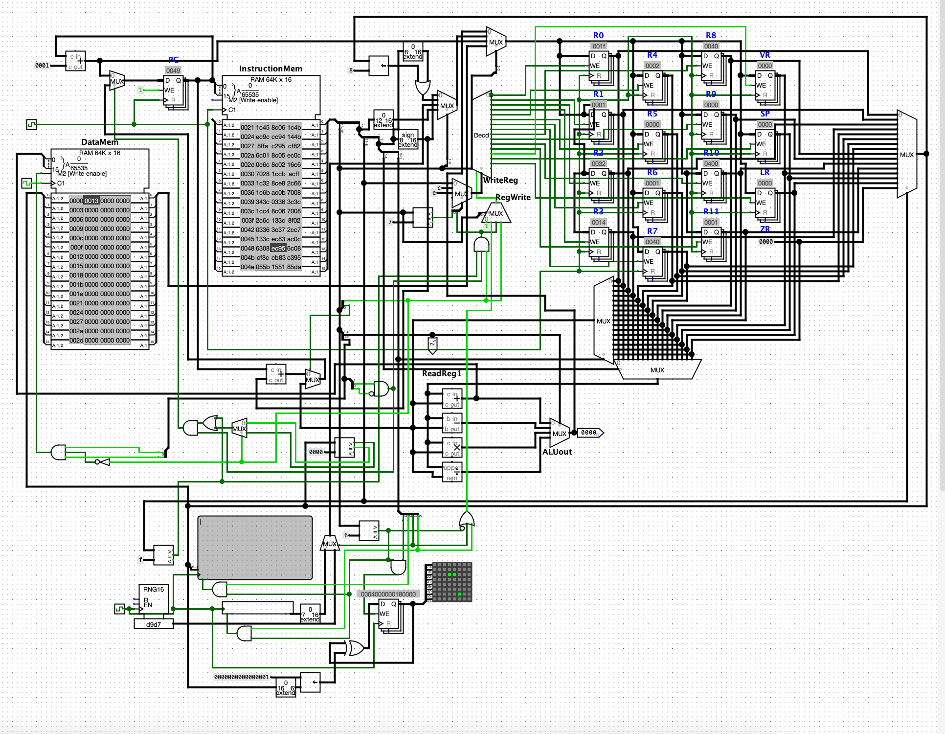 y84 CPU Design in Logisim-Evolution